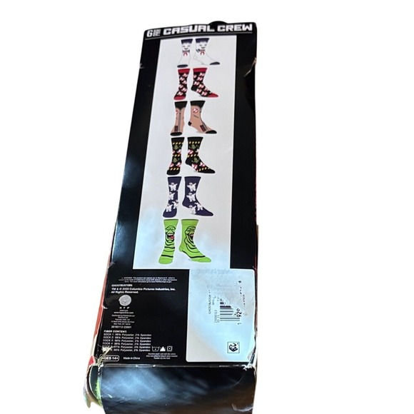 Men's SZ 8-12 Ghostbuster Casula Crew Socks (6 pairs) GIFT NEW - Picture 2 of 10